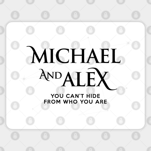 Roswell - Michael and Alex Magnet by BadCatDesigns